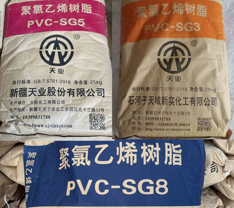 Pvc Resin SG-3, SG-5 and SG-8